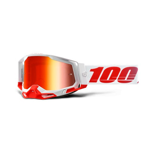Maschera 100% RACECRAFT 2 St-Kith Mirror Red